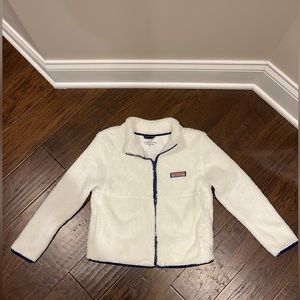 Vineyard Vines girls M fleece full zip